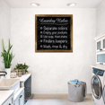 thumbnail image 4 of Eveokoki Laundry Rules Sign 16x16 Inch, Rustic Farmhouse Decor Home Sign, Wall Decorations Living Room, Modern Farmhouse Wall Decor, Laundry Sign and Laundry Room Decor with Solid Wood Frame, 4 of 5