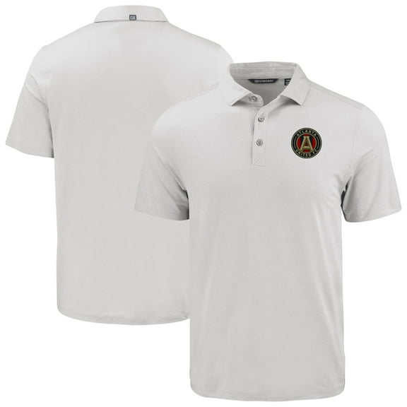 Men's Cutter & Buck Gray Atlanta United FC Coastline Epic Comfort Eco Recycled Polo
