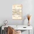 thumbnail image 2 of Elephant Stock Syringe Wall Art - Vertical Multi Panel Canvas - Living Room Wall Decor - Patent Multi Panel - Beige And Black Decor By Cornel Vlad - 14" x 23", 2 of 4
