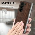 thumbnail image 5 of ELEHOLD for Samsung Galaxy Z Fold 5 Slim Case,Hard PC Wooden Texture Ultra Slim Lightweight Shockproof Bumper Anti-Scratch Cover for Samsung Z Fold5 2023,Walnut, 5 of 9