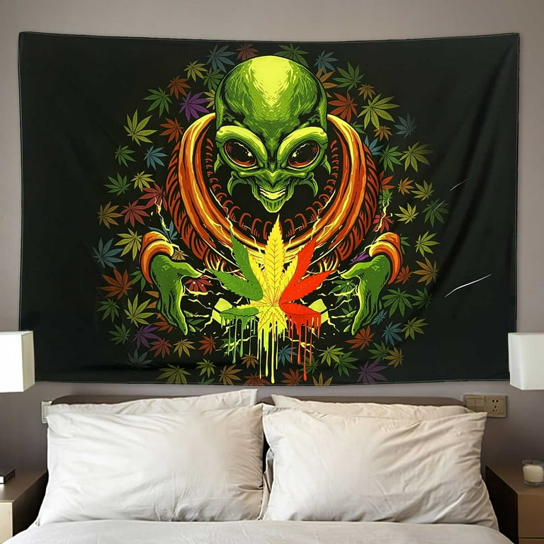 Trippy beach tapestry sales