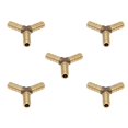 thumbnail image 2 of 5 piezas de latón en apariencia de Y de 3 vías tubo de manguera de púas tubo adaptador de de pagoda conector de acoplamiento riego de jardín 8 mm-8 mm Macarena Conector de conexión con púas, 2 of 5