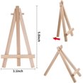 thumbnail image 2 of EDOBLUE 4Pcs Pine Mini Easel Tripod Wedding Table Booth Display Stand is Used to Display Wedding Business Cards, Painting Craft Drawings, Photo Numbers and Place Names Booth Display Stand, 2 of 4