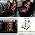thumbnail image 3 of Yuyamidu Deer Car Seat Cover Set with Auto Steering Wheel Cover American Flag Seat Belt Strap Cover Cup Holder Rear View Mirror Cover Car Sun Shade Handbrake Cover Set Keychain 16 PCS, 3 of 7