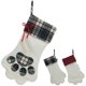 thumbnail image 4 of Medias de Navidad, un perro para Navidad, medias de Navidad de arpillera, calcetines colgantes de felpa y cuadros para vacaciones familiares Navidad Xemadio CJWUS-1327, 4 of 4