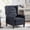 Black, variant on 34" Adjustable Reclining Modern Mid-Century Accent Armchair, Oversized Accent Chair with Tufted Back, Mid-Century Modern Chair with Nailhead Trim for Living Room, Beige