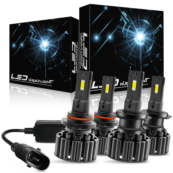 For Mitsubishi Outlander 2016-2020 Front LED Headlight High Low Beam Bulbs