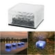 thumbnail image 4 of Lámpara solar de ladrillo de vidrio ABS LED, impermeable, enterrada en el suelo, para exteriores, patio, jardín, césped, luz azul., 4 of 14