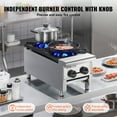 thumbnail image 4 of VEVOR Commercial Gas Range Stove 2 Burners Countertop Cooking Hot Plate Kitchen, 4 of 9