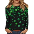 thumbnail image 6 of Stamzod Long Sleeve Shirts for Women 2026 Dressy Casual Tunic Tops Loose Fit Crewneck Blouses Plus Size Fashion Black L, 6 of 8