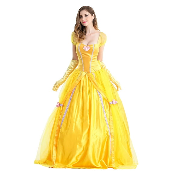 Disfraz Qubskry Princess Beauty para mujer, vestido de Halloween