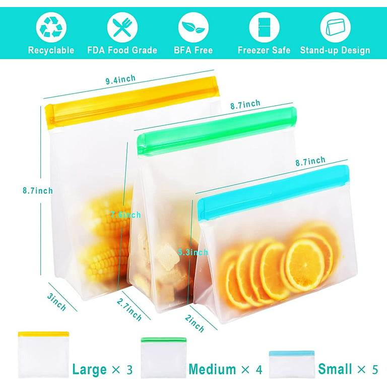 Glad® Zipper Freezer Storage Plastic Bags, Quart, 12 Count, Food Storage  Bags