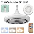 thumbnail image 2 of Ceiling Fans Light Remote Control 3 Color Temperature Smart Ceiling Fan With LED Light E27 Converter Base Home Bedroom Lighting, 2 of 11