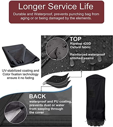 Freestanding Punching Bag Cover - Outdoor Waterproof, Standing Heavy Bag Protective Cover for Boxing Bag