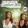 thumbnail image 5 of Miracle Bamboo Comfort Bra Deluxe All Day Best Lift  And Support Seamless Wireless Comfort Design- L 37-40"- Set of 2, 5 of 5