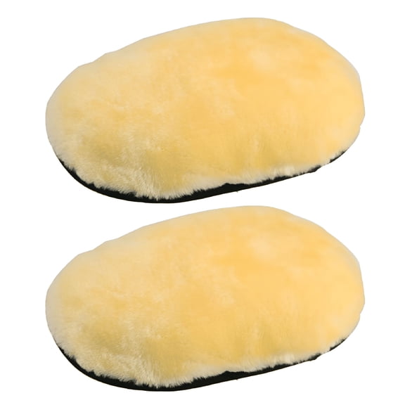 LAMIRO Natural Lambskin Wool Car Wash Mitt Extra Large Size Scratch-Free Sheepskin Wash Mitt (2pack)