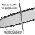 thumbnail image 6 of 3pcs Carbon Steel Chainsaw Sharpening File with Comfort Grip Handle Saw Chain Files Sharpener for Efficient Woodworking, 6 of 8