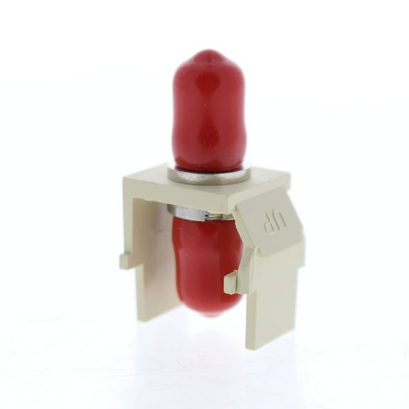 Leviton Simplex FC Thread-Lock Quickport Fiber Optic Zirconia Sleeve Adapter 41084-FIZ