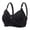 Black, variant on Women Lady Plus Size Gathered Bra Adjustable Pair Of Thin Cup Underwear Women Soft Breathable Bra