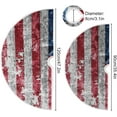thumbnail image 3 of FMSHPON American Flag Tree Skirt Independence Day Xmas Christmas Tree Skirt Stand Mat for Holiday Party Decoration Indoor Outdoor 36 inches, 3 of 6