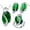 Green, variant on Jiaroswwei 1 Set Necklace Earrings Ring Geometric Rhinestones Sparkling Plated Women Jewelry Set for Prom