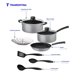 thumbnail image 3 of Batería de Cocina Tramontina Primaware 9 piezas en Aluminio Antiadherente Starflon Max con Vaporera Gris, 3 of 5