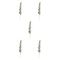 thumbnail image 2 of Bewildely 12 unids/set de hojas artificiales de bajo mantenimiento para decoración para fiesta de boda, plantas, jardín, hogar, verde escarcha Type2 NO2, 2 of 6