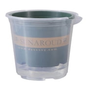 Self-Watering Planter Clear Plastic 6.5in Automatic Watering Flower Pot for Plants Succulents Herbs - Yellow