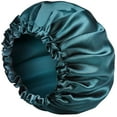 thumbnail image 1 of Capó de satén Capó de seda para capó de cabello rizado Capó trenzado para capós de dormir para mujeres Grande de doble capa ajustable, 1 of 5