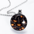 thumbnail image 2 of Glass Design Circular Pendant Women's Necklace, 2 of 6