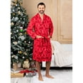 thumbnail image 3 of Intimo Family Robes Set Adult and Kid Plush Holiday Bathrobe, 3 of 7