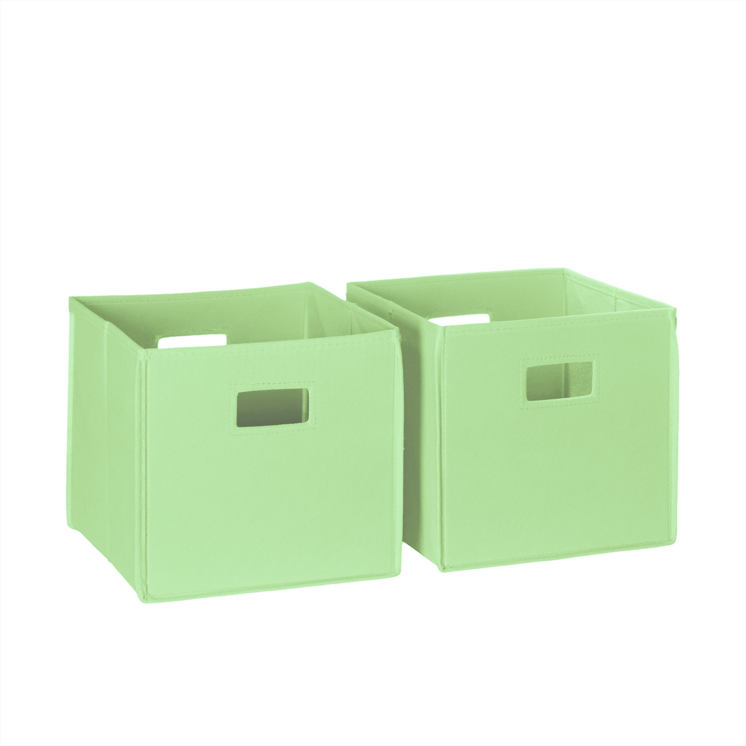 RiverRidge 2Piece Folding Storage Bin Set in Mint
