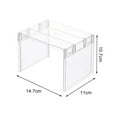thumbnail image 5 of Shoreew Refrigerator Organizer Rack Space Saving Strong Load Bearing Multifunction Fridge Layer Separator Kitchen Countertop Storage Shelf, 5 of 7