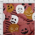 thumbnail image 3 of oneOone Viscose Jersey Pink Fabric Halloween Quilting Supplies Print Sewing Fabric By The Yard 60 Inch Wide, 3 of 4