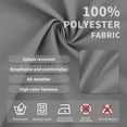 thumbnail image 7 of Outdoor Cushion Replacements Inserts and Covers for Patio Furniture Sets, Water-Resistant Cushion Replacement Set of 14pcs, Non-Slip, Gray, 7 of 7