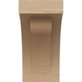 thumbnail image 2 of 4"W x 4"D x 8"H Wide Viola Rough Cedar Woodgrain TimberThane Corbel, Primed Tan, 2 of 6