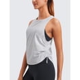 thumbnail image 3 of Remera CRZ YOGA de Algodón Pima con Lateral Fruncido y Tirantes, Talle L, 3 of 7