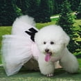 thumbnail image 6 of MAMORE Princess Dog Dress, Puppy Wedding & Birthday Party Outfit, Formal Pet Apparel(Pink Black,L), 6 of 7