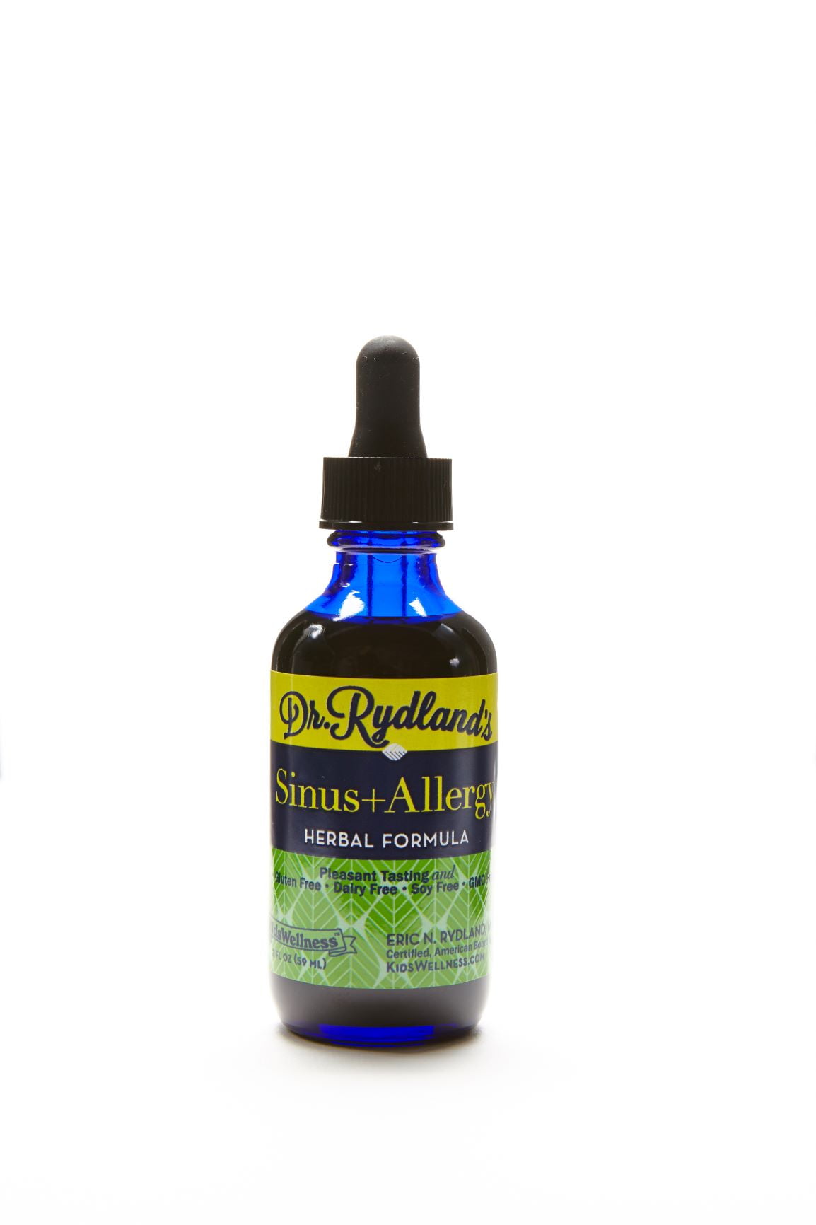Dr. Rydland's Liquid Herbal Formulas - Sinus & Allergy | Relieves Nasal and Sinus Congestion from Allergies, Sinusitis | 2oz Glass Bottle with Dropper