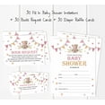 thumbnail image 3 of Inkdotpot Set Of 30Teddy Bear Baby Shower Invitations-Diaper Raffle Tickets And Baby Shower Book Request Cards Gender Neutral Invites Its A Boy Its A Girl, 3 of 8