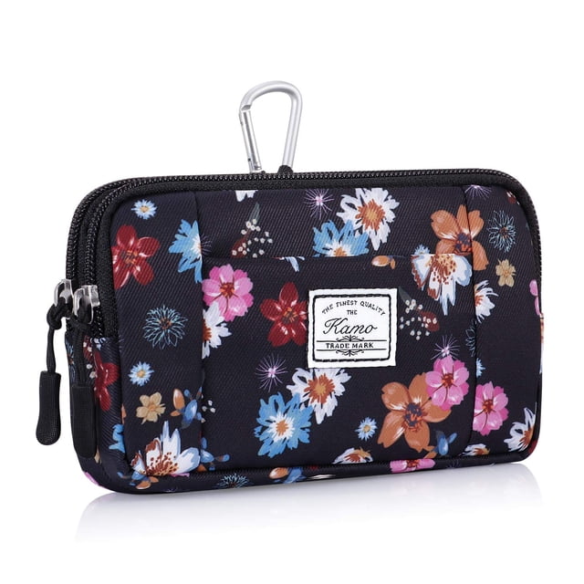 Funda de lona para teléfono móvil Kamo con trabilla para cinturón, 17 x 10 cm
