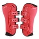 thumbnail image 1 of Botas para patas delanteras de caballo, transpirables, absorben impactos, evitan resbalones, forro suave, protector ligero para patas de caballo, color rojo, 1 of 8