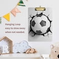 thumbnail image 5 of FMSHPON Soccer Ball Cracked Wall Clipboard Hardboard Wood Nursing Clip Board and Pull for Standard A4 Letter 13x9 inches, 5 of 5