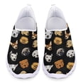 thumbnail image 1 of Zapatos para caminar para mujer Doginthehole, bonitos zapatos planos con estampado de perro para mujer, zapatos planos ligeros de diseño para el hogar, zapatos casuales para adultos, 1 of 5