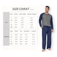 thumbnail image 4 of MINTREUS Men's Pajama Set Lightweight Sleepwear Long Sleeve Shirts and Bottoms Soft Comfy Pjs with Pockets S-4X, 4 of 6