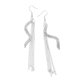 thumbnail image 5 of Cristal Rhinestone De Pendientes De Diamante Lineal Hugo pendientes borla de largo, 5 of 10