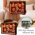 thumbnail image 5 of DIY Mini Museums Silhouette Box, Shadow Box Frame Display Case, Retro Gold Frame & Figures, Personalized Photo Shadow Boxes Display, Gift Ideas for Valentine's Day, Anniversary or Wedding, 5 of 9