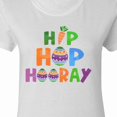 thumbnail image 4 of Inktastic Easter Hip Hop Hooray with Eggs and Carrot Women's T-Shirt, 4 of 5