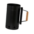 thumbnail image 2 of Chimenea de carbón portátil para barbacoa, herramienta resistente para parrilla de carbón. Negro, 2 of 8