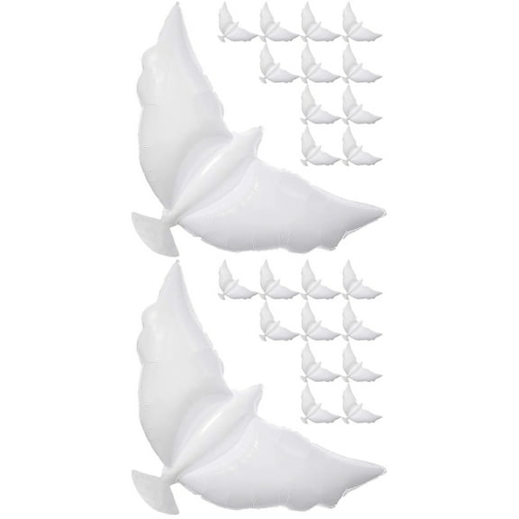 2 Pack LED Balloons Memorial Helium Dove Company Party Decoration Thick